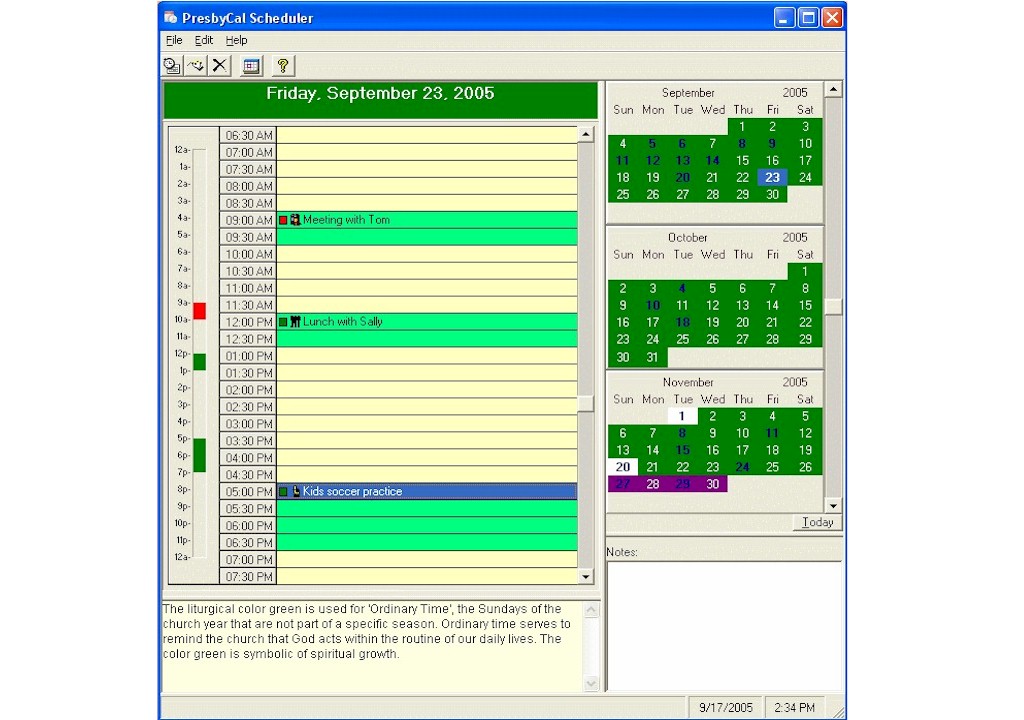 PresbyCal Desktop Calendar 1.1 Free Download PresbyCal Desktop