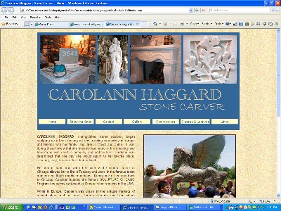 Carolann Haggard, Stone Carver